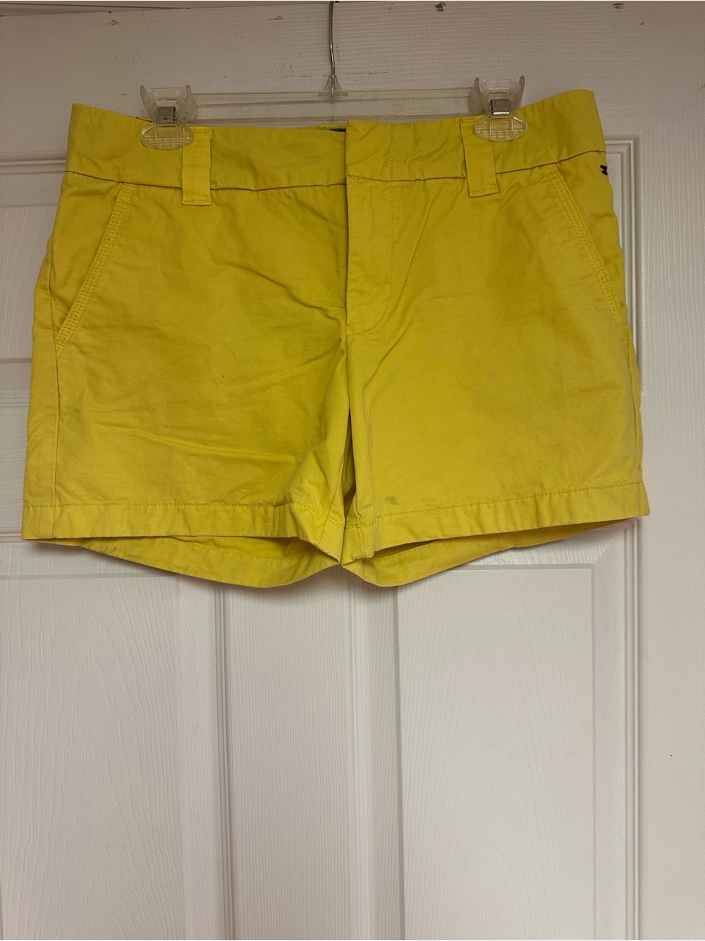 Tommy Hilfiger Bright Yellow Cotton Bermuda Shorts